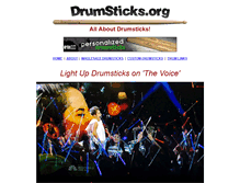 Tablet Screenshot of drumsticks.org